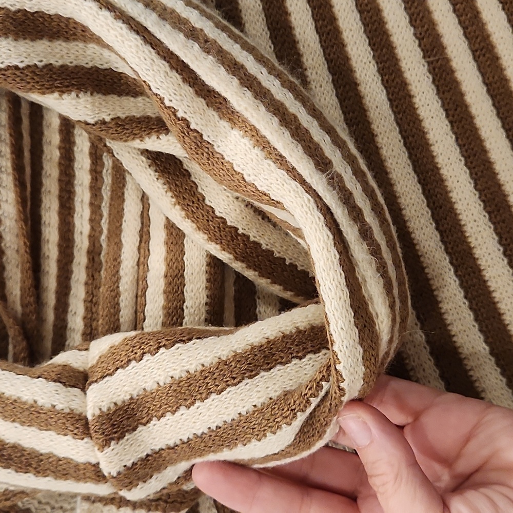 Soft striped poncho